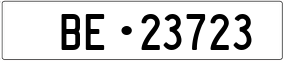 Trailer License Plate